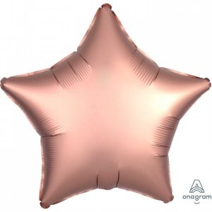 BALÃO FOIL ESTRELA ROSE GOLD PASTEL MATE