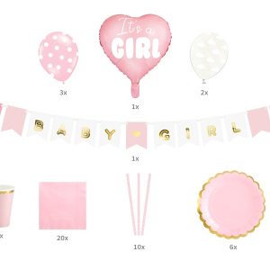 Conjunto de Decorações de Festa Revelação - It´s A Girl